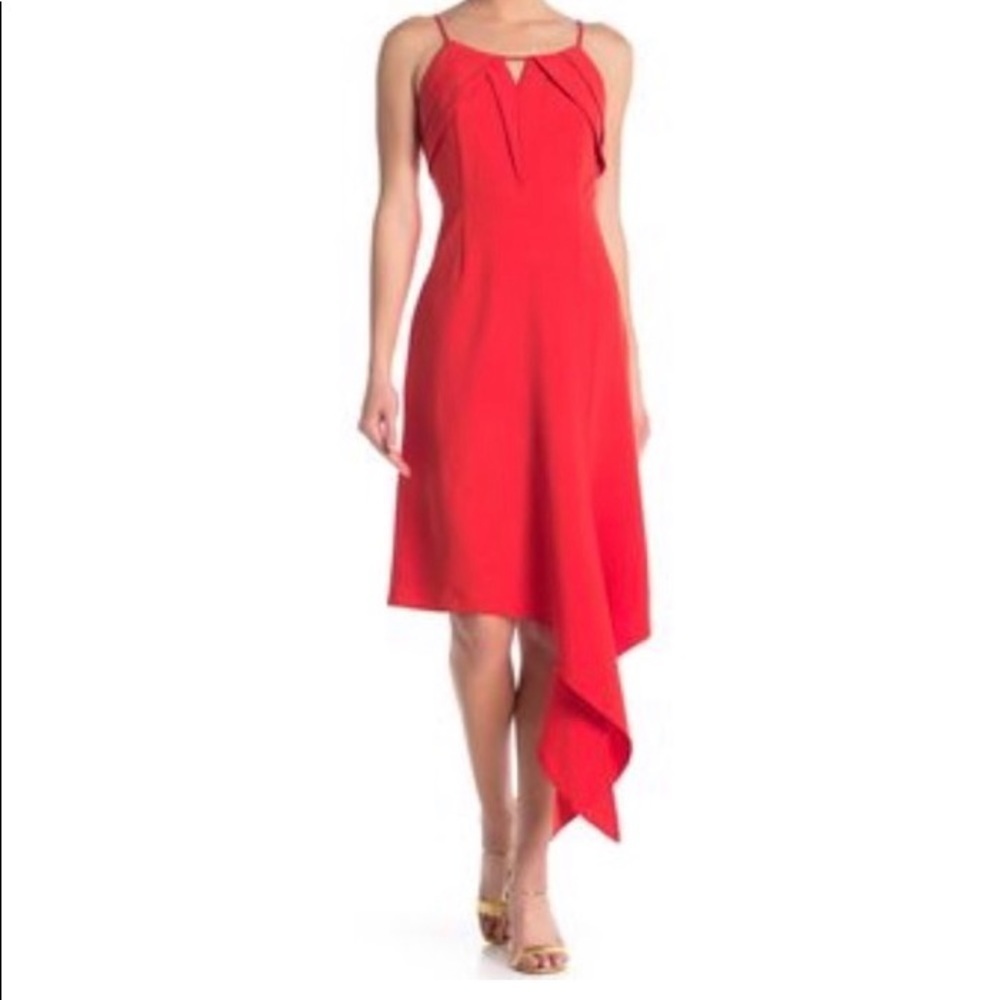 [One One Six] Bold Red Midi Halter Dress
